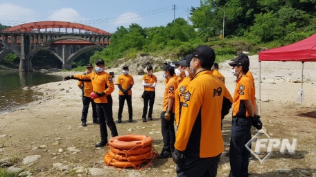 철원소방서, 수난사고 및 풍수해 대비 구조훈련 실시