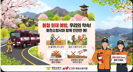봄철 화재예방 홍보사진