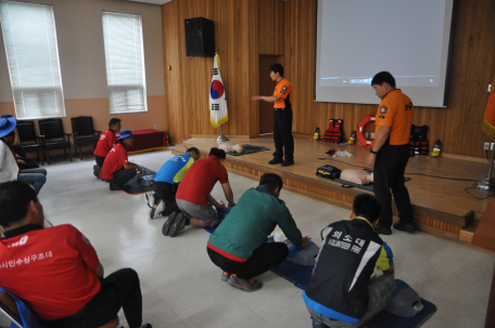 119시민 수상 구조대 교육