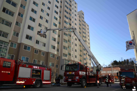 유진2차아파트 합동소방훈련