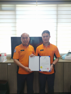 태백소방서, 코로나19 유공자 표창장 수여식